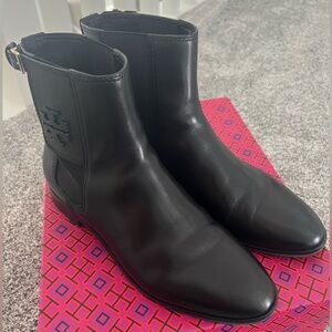 Tory Burch Woman’s Black Leather Ankle Boots